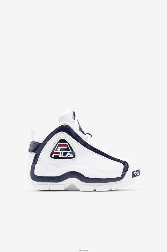 blanco/azul marino/rojo FILA fila white/navy/red big kids' Grant Hill 2 edición 25 aniversario 6L8PR22098