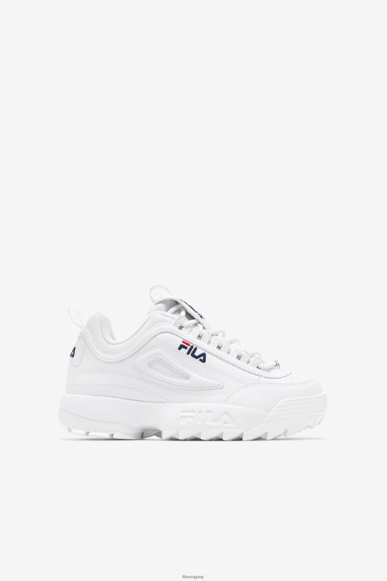 blanco/chaquetón/rojo FILA fila disruptor 2 blanco/peacoat/rojo niños 6L8PR22052