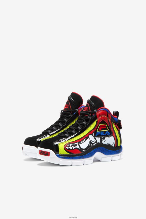 blanco/ponche lima/azul FILA fila Grant Hill 2 Racing para niños grandes blanco/lime punch/azul 6L8PR22105