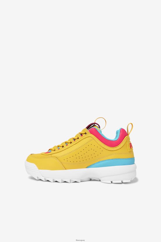 limón/rosa diva/pescado azul FILA fila disruptor 2 premium para niños grandes limón/diva rosa/pescado azul 6L8PR22071