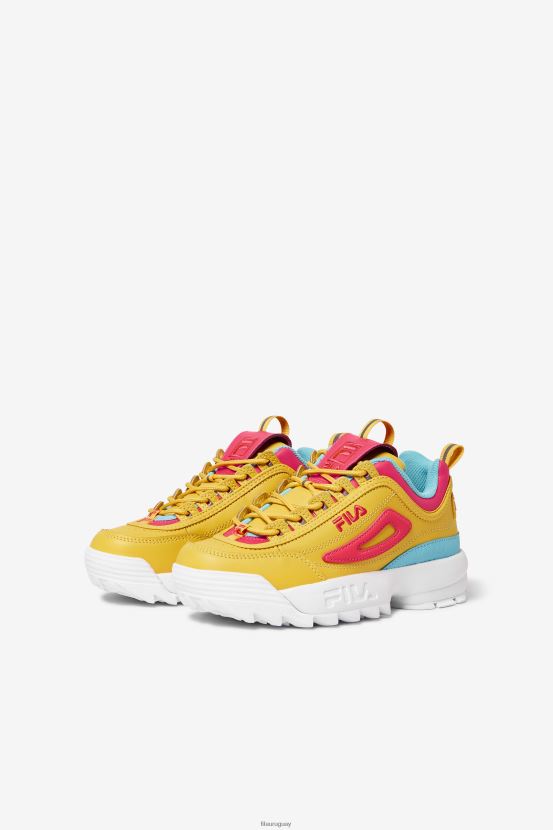 limón/rosa diva/pescado azul FILA fila disruptor 2 premium para niños grandes limón/diva rosa/pescado azul 6L8PR22071