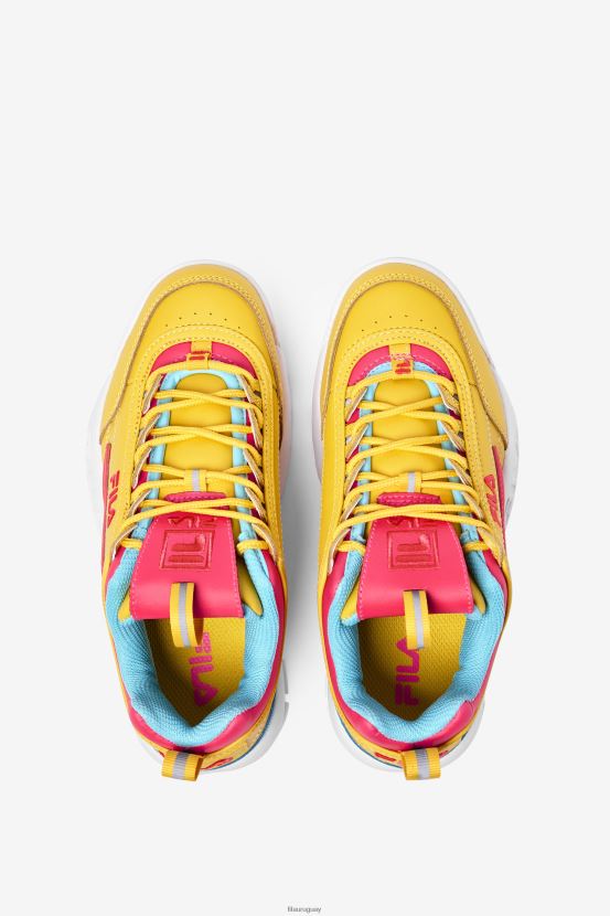 limón/rosa diva/pescado azul FILA fila disruptor 2 premium para niños grandes limón/diva rosa/pescado azul 6L8PR22071