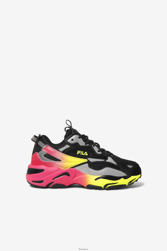 negro/amarillo/rosa intenso FILA fila tracer apex para niños grandes negro/amarillo/rosa profundo 6L8PR22158