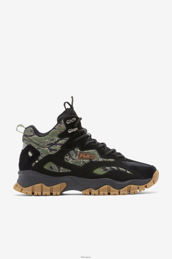 negro/cebollino/chicle FILA negro/cebollino/goma fila big kids' ray tracer tr 2 mid 6L8PR22163