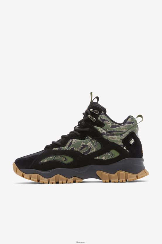 negro/cebollino/chicle FILA negro/cebollino/goma fila big kids' ray tracer tr 2 mid 6L8PR22163