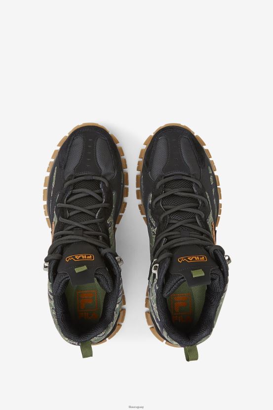 negro/cebollino/chicle FILA negro/cebollino/goma fila big kids' ray tracer tr 2 mid 6L8PR22163