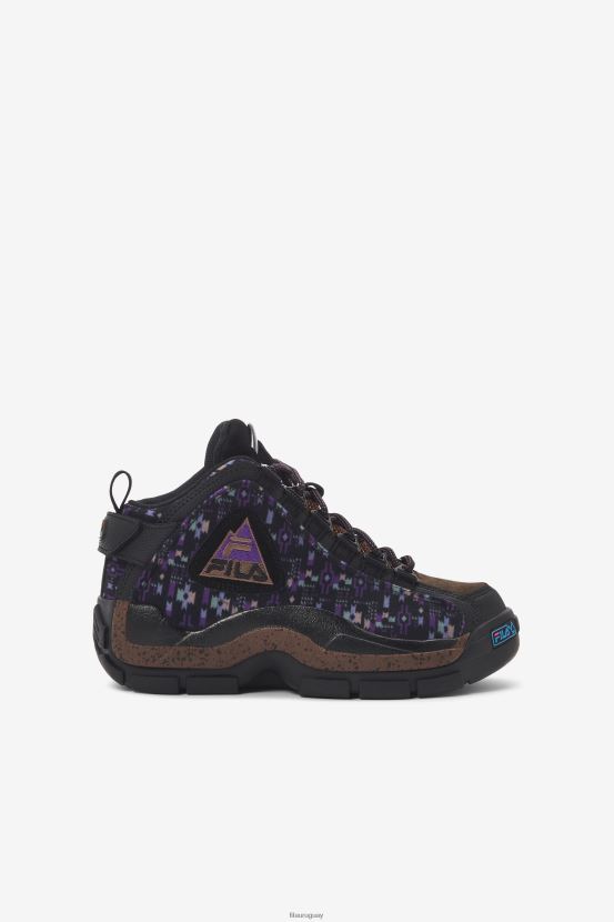 negro/piña/púrpura FILA fila black/pinecone/purple big kids' Grant Hill 2 outdoor 6L8PR22104