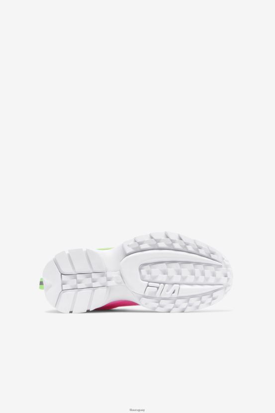 rosa/verde/blanco FILA fila disruptor 2 premium rosa/verde/blanco para niños grandes 6L8PR22070