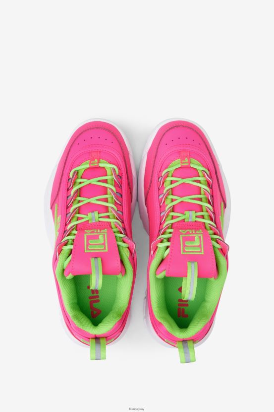 rosa/verde/blanco FILA fila disruptor 2 premium rosa/verde/blanco para niños grandes 6L8PR22070