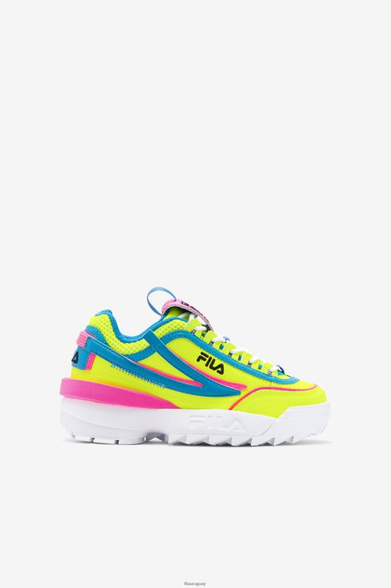 amarillo/azul atómico/rosa FILA amarillo/azul atómico/rosa fila disruptor 2 exp para niños pequeños 6L8PR22190