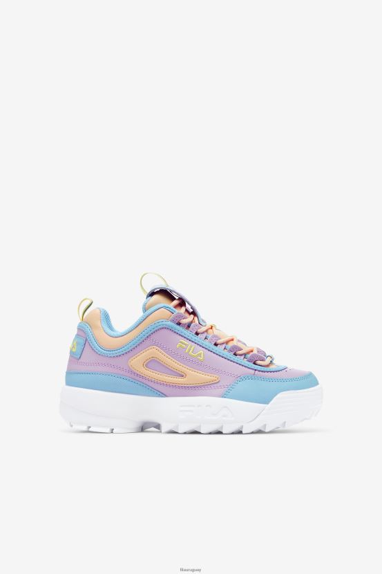 azul/blanco/orquídea FILA fila disruptor 2 premium azul/blanco/orquídea para niños pequeños 6L8PR22196