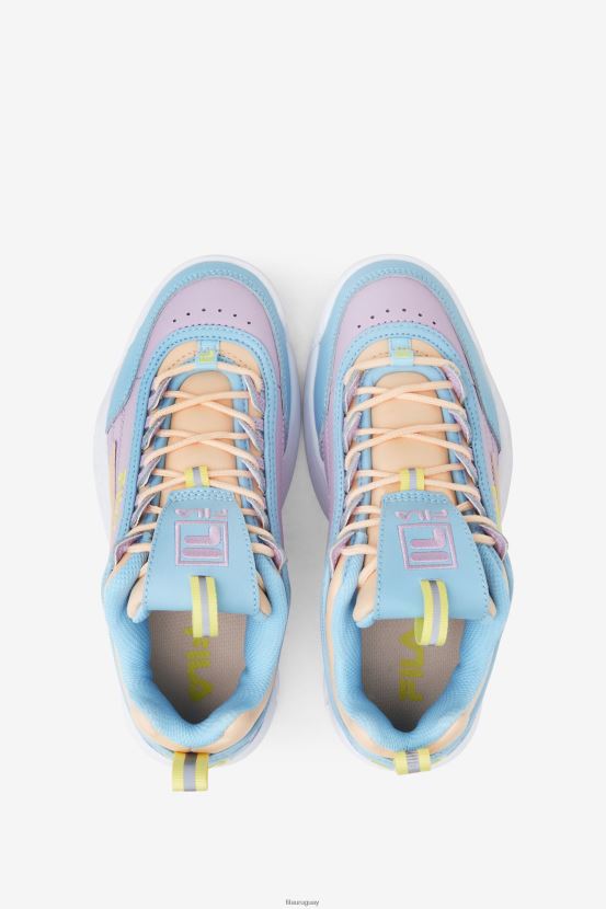 azul/blanco/orquídea FILA fila disruptor 2 premium azul/blanco/orquídea para niños pequeños 6L8PR22196