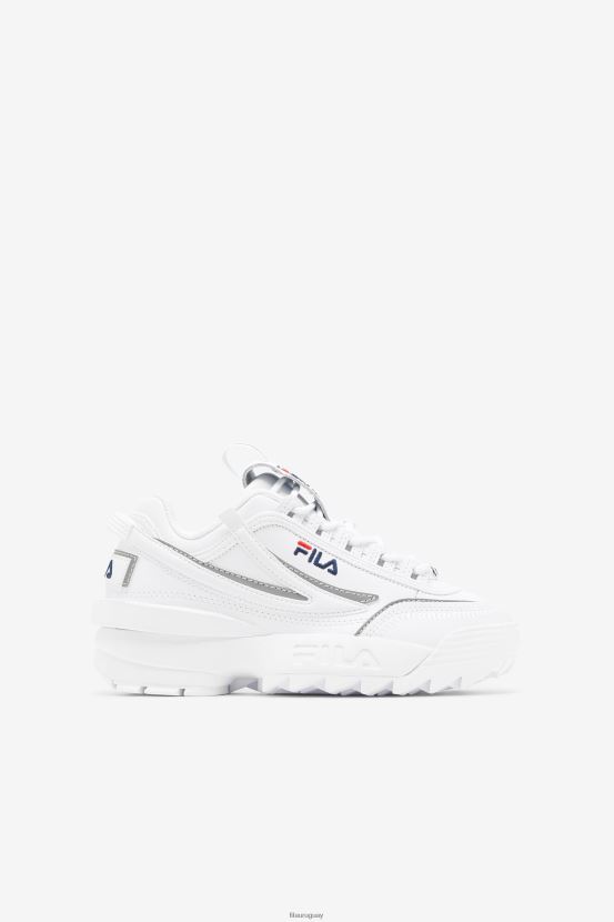 blanco/azul marino/rojo FILA fila disruptor 2 exp para niños pequeños blanco/azul marino/rojo 6L8PR22185