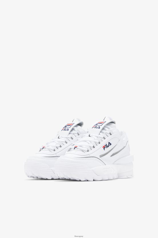 blanco/azul marino/rojo FILA fila disruptor 2 exp para niños pequeños blanco/azul marino/rojo 6L8PR22185