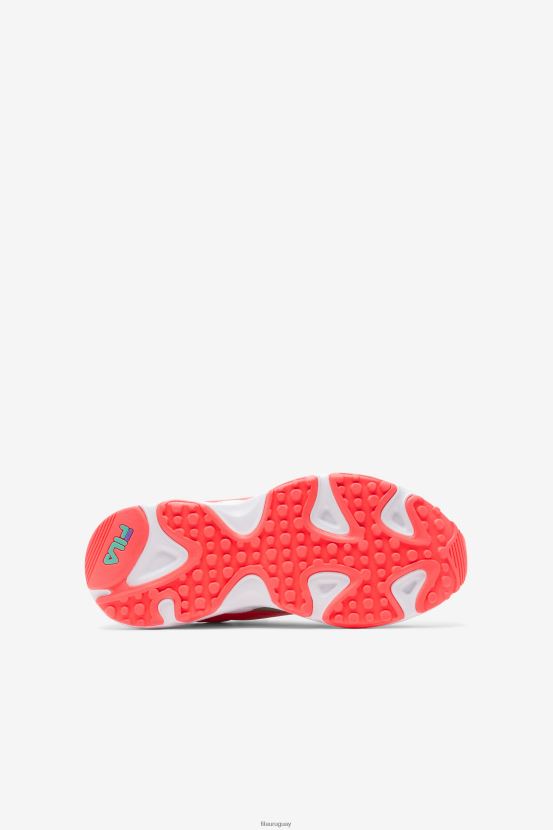 blanco/coral fuego/púrpura FILA fila ray tracer apex para niños pequeños blanco/fiery coral/purple 6L8PR22275