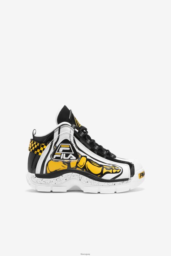 blanco/negro/limón FILA fila Grant Hill 2 Racing para niños pequeños blanco/negro/lemon 6L8PR22228