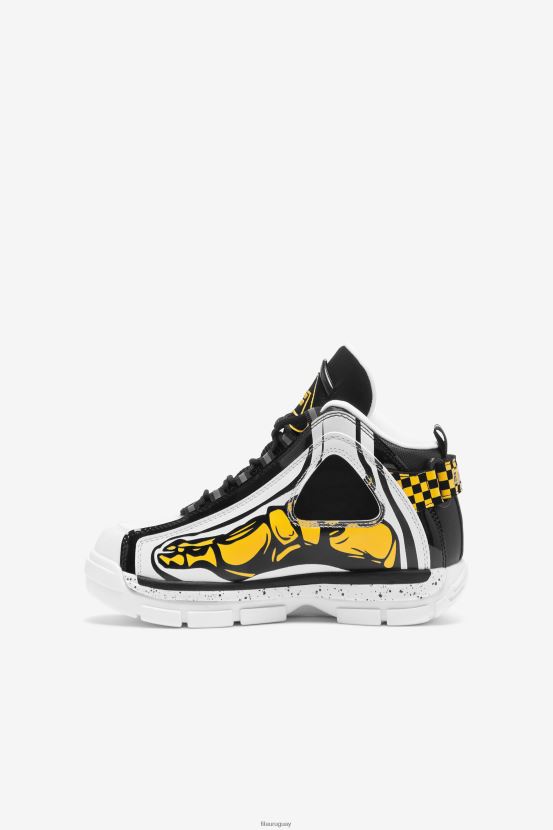 blanco/negro/limón FILA fila Grant Hill 2 Racing para niños pequeños blanco/negro/lemon 6L8PR22228