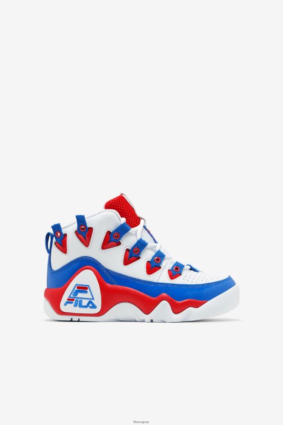 blanco/rojo/azul FILA fila Grant Hill 1 blanco/rojo/azul para niños pequeños 6L8PR22212