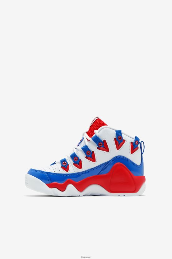 blanco/rojo/azul FILA fila Grant Hill 1 blanco/rojo/azul para niños pequeños 6L8PR22212