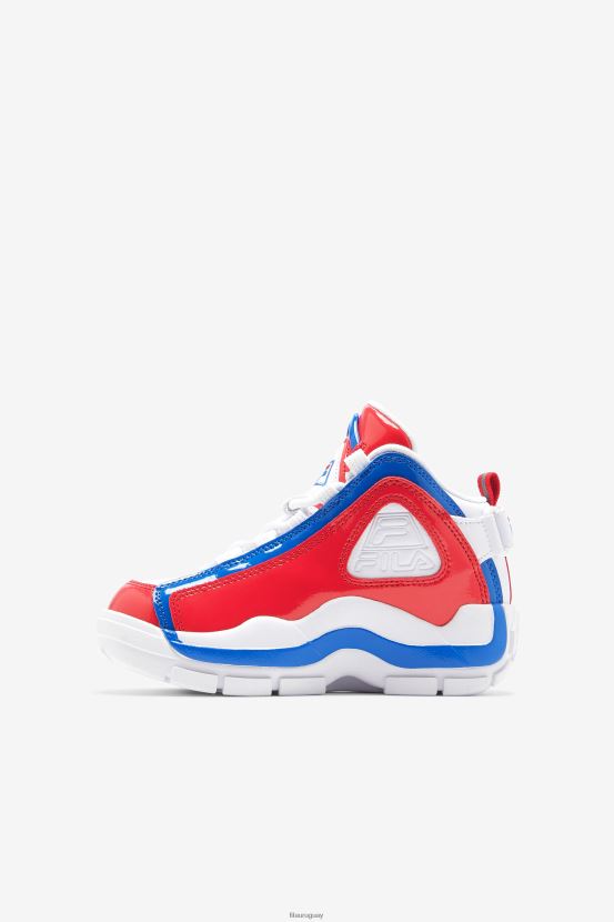 blanco/rojo/azul FILA fila Grant Hill 2 blanco/rojo/azul para niños pequeños 6L8PR22220