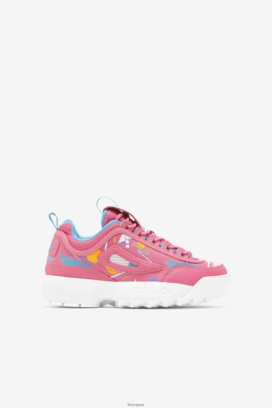 chicle/azul/blanco FILA fila bubblegum/blue/white little kids disruptor 2 premium 6L8PR22200