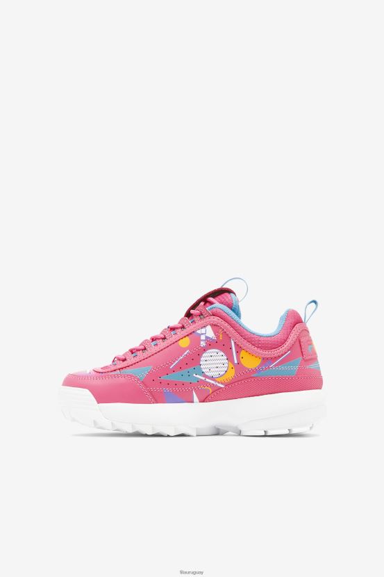 chicle/azul/blanco FILA fila bubblegum/blue/white little kids disruptor 2 premium 6L8PR22200