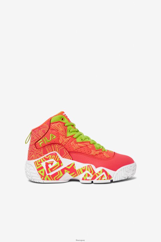 coral fuego/blanco/ponche lima FILA mb fila fiery coral/white/lime punch para niños pequeños 6L8PR22234