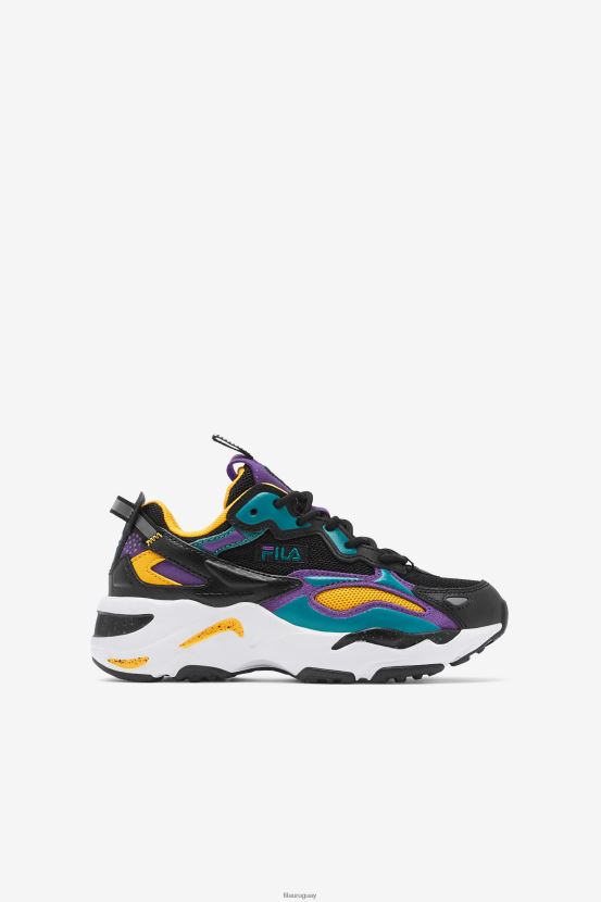 negro/morado/blanco FILA fila ray tracer apex para niños pequeños en negro/morado/blanco 6L8PR22280