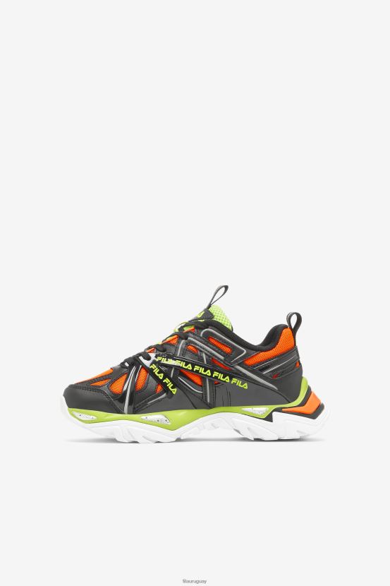 negro/rojo naranja/lima ponche FILA electrove 2 para niños pequeños fila black/red orange/lime punch 6L8PR22204
