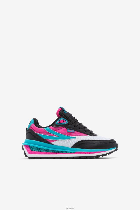 negro/rosa brillante/blanco FILA fila renno niño negro/rosa glo/blanco 6L8PR22285