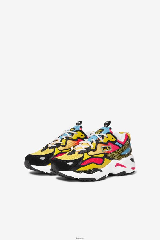 negro/rosa diva/blanco FILA ray tracer apex fila para niños pequeños black/diva pink/white 6L8PR22276