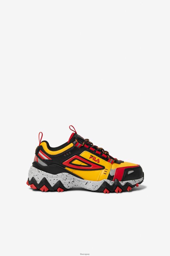 oro/negro/rojo FILA fila gold/black/red little kids oakmont tr 6L8PR22266