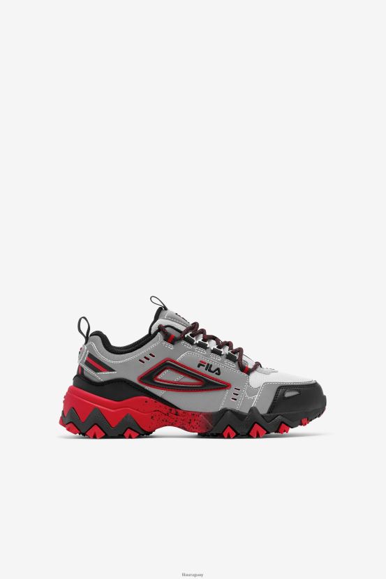 plata metalizado/negro/rojo FILA fila oakmont tr para niños pequeños plata metalizada/negro/rojo 6L8PR22263