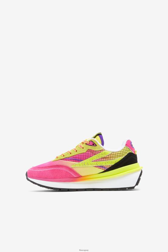 rosa glo/azufre/blanco FILA pink glo/sulphur/white fila renno para niños pequeños 6L8PR22283