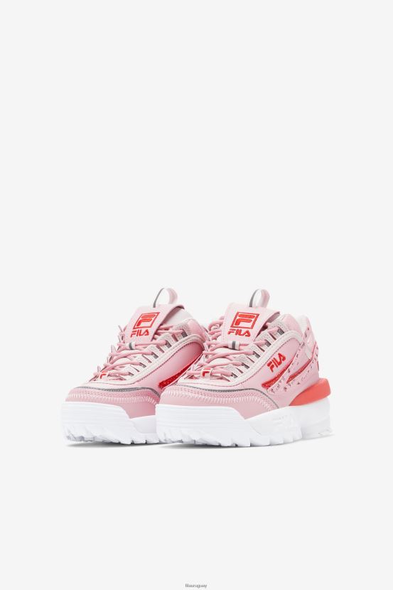 rosa/rubor coral/blanco FILA rosa/rubor coral/blanco fila disruptor 2 exp para niños pequeños 6L8PR22187