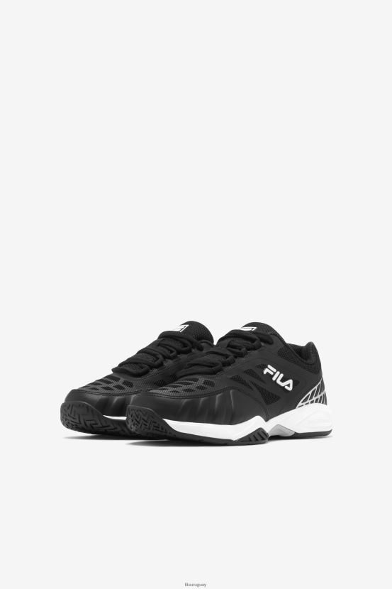 negro/blanco/plata metalizado FILA fila axilus jr niño negro/blanco/metallic silver 6L8PR22300